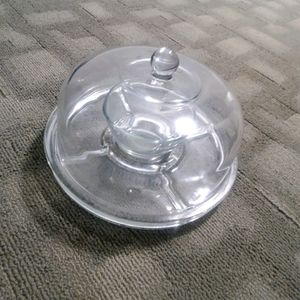 Glass Serving Tray 11.5 diameter